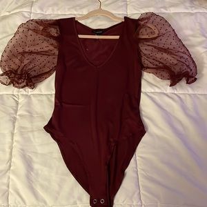 NEW Burgundy Body Suit